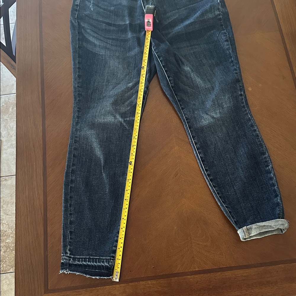 Judy Blue Dark Wash Ankle Jeans - Picture 3 of 5